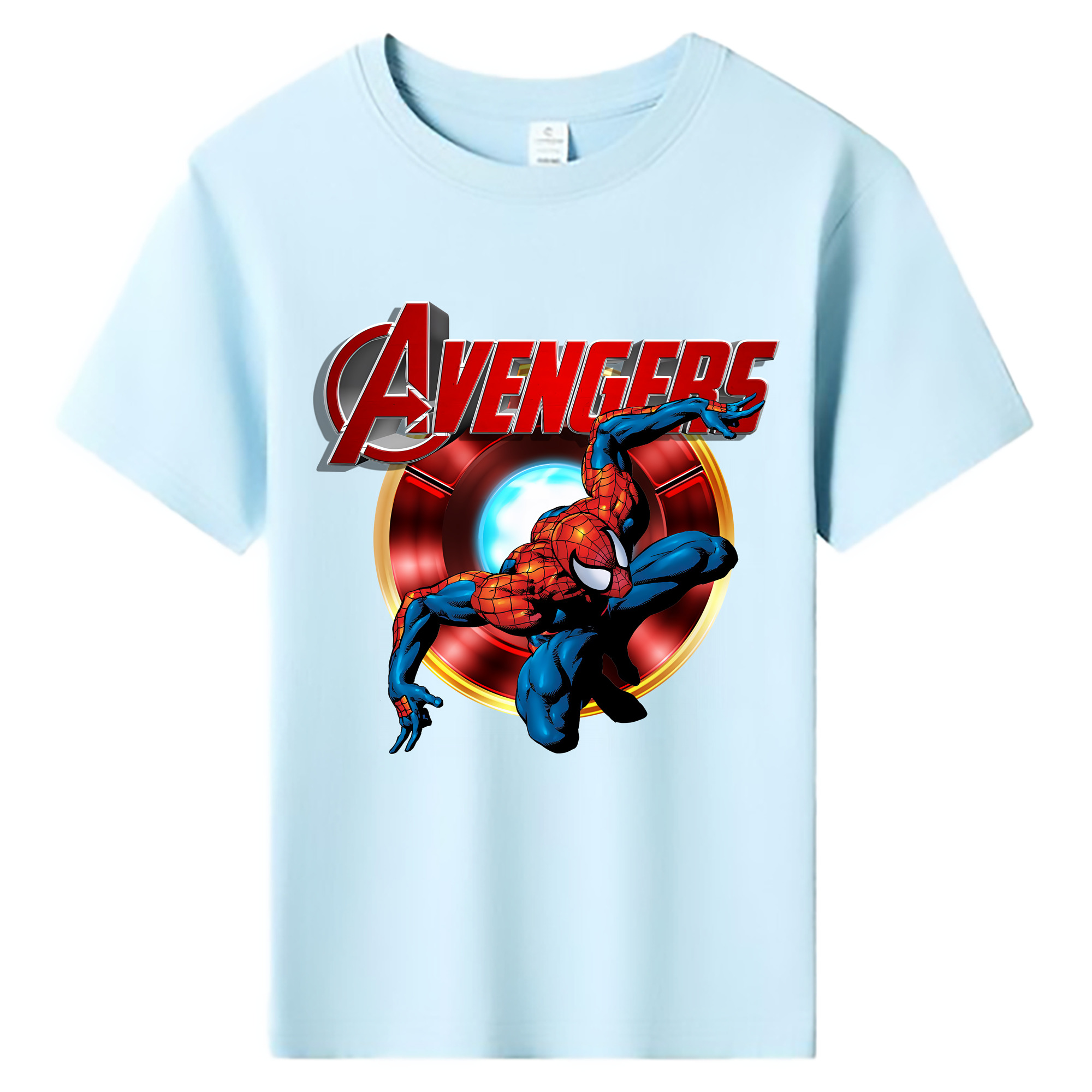 （画像用） Spider Man スパイダーマン 綿100％キッズTシャツ（フロントプリント）